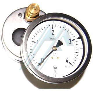 Manometer &oslash; 100 dry 0-4 kg rear exit
