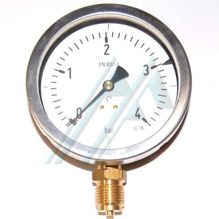 Manomètre ø 100 sec de 0 à 4 kg sortie verticale