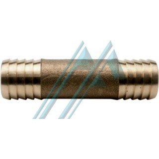 Manguito para empalme de mangueras de 1/2" y tubo de 14 mm. en latón