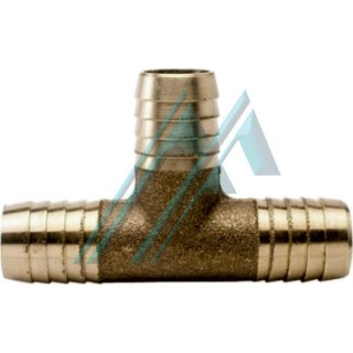 Tee sleeve for connection of 3/8 "hoses and 14 mm. Brass tube