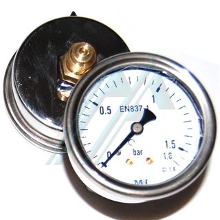 Pressure gauge ø 63 dry 0-1.6 kg rear exit