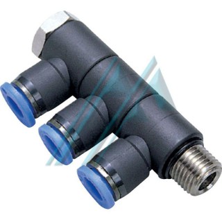 Adjustable fitting PGL G 3 1/8 "thread and &Oslash; 6 tube
