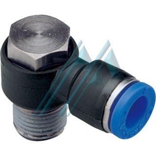 Adjustable elbow type banjo tube &Oslash; 8 and 1/4 "thread