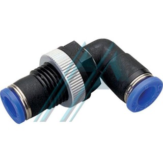 Bulkhead elbow PLM tube Ø 8