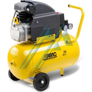 Abac lubricated coaxial piston compressor
