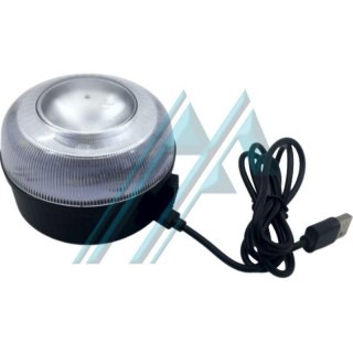 Luz led rotativa emergencia coche carga USB