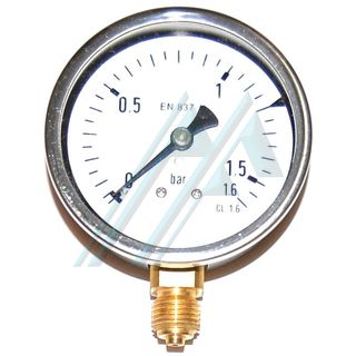 Pressure gauge ø 63 dry 0-1.6 kg vertical outlet