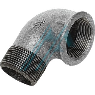 Codo galvanizado 90° macho 1/2" hembra 1/2" Figura 92