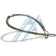 Cable de seguridad universal antilatigazo INOXIDABLE 700 mm Ø 5 1/2"-2"