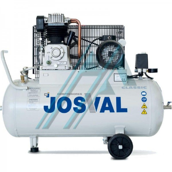 Compresor monofásico de pistón MC MAD 100 3 HP 90 litros Josval - Hidraflex