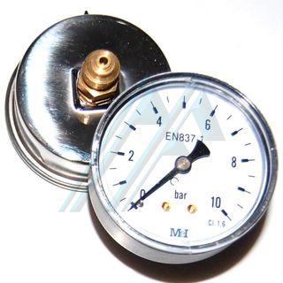 Pressure gauge ø 63 dry 0-10 kg rear exit