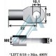 用于空气弹簧的金属锚眼Ø10长22毫米螺纹M6