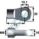 Metall-Ankeröse Ø 10 Länge 22 mm Gewinde M6 für Gasfeder