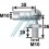 Шаровой шарнир 90°, метрическая наружная резьба 10, метрическая внутренняя резьба 10 для газовой пружины