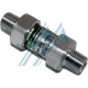 CDK FCS500-8A8A 1/4 "Pneumatic Inline Aspiration Filter