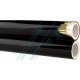 Double thermoplastic pipe with 1/2" metal mesh