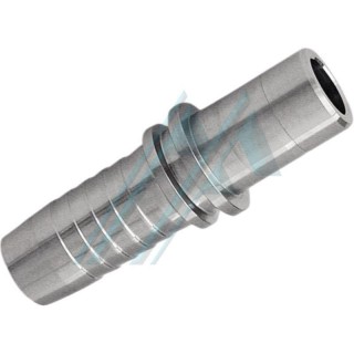 Espiga lisa recta métrica DIN 2353 tubular Ø 18 mm para manguera R1, R2 o galga 8 o 1/2"