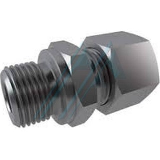 Raccord droit DOM 2353 avec filetage mâle cylindrique 1/2" BSP pour tuyau Ø 10 mm filetage extérieur