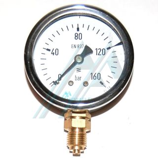 Pressure gauge ø 63 dry 0-160 kg vertical outlet