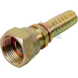 Porca de encaixe de compressão ORFS rosca fêmea ORFS 1" para mangueira R1, R2 Ø 15,9 mm interior ou calibre 10 ou 5/8".