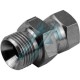 Male adapter to swivel nut with 1/4" BSP thread and 60° cone