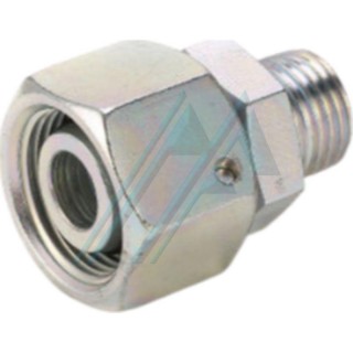 Adaptador de unión rosca macho 3/4" a tuerca loca con rosca hembra 1/2" BSP