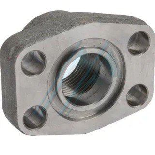 Brida SAE bloque con rosca hembra 1" 1/2 BSP 6000 PSI