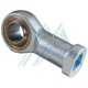 Ball joint for Ø 25 cylinder for 10 x 125 metric female thread