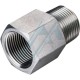 3/8" BSP 60° male thread extension to 1/4" BSP fixed female thread