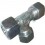 M 30X200 metric lateral loose nut tee for external Ø 20 mm hydraulic tube