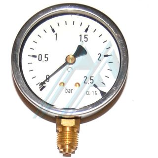 Pressure gauge ø 63 dry 0-2.5 kg vertical outlet