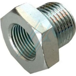 2" BSP male to 1" 1/4 BSP female thread reduction