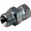 Adapter male to nut nut with 2" BSP thread and 60° cone