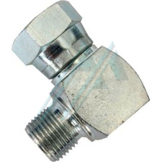Square elbow at 90° male 3/8" BSP thread with 60° cone
