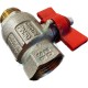 Ball valve wing nut female and male thread 1/2" nominal pressure 40 Bar