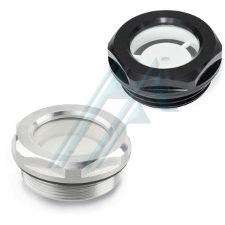 Oil level sight glass with 2" male thread