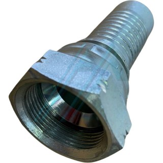 1" 5/16 JIC female threaded nut fitting for crimping high pressure hose R1, R2 or gauge 16 or 1".