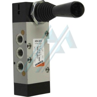 Manually operated pneumatic valve 5/3 way without interlocking