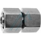 Racor DIN 2353 unión hembra giratoria- hembra giratoria métrica rosca M-22X150
