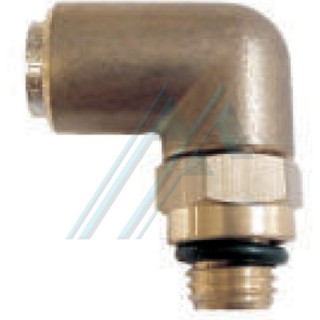 用于聚酰胺或聚氨酯管的90&deg;C螺纹M-22X150旋转弯头，外直径6mm