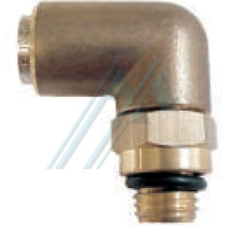 Swivel swivel elbow 90&deg;C thread M-12X150 for polyamide or polyurethane pipe outer &Oslash; 8 mm