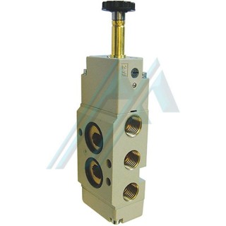 Válvula solenóide pneumática NAMUR 5 vias 2 posições 1/4" rosca fêmea