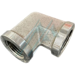 Adaptador codo de forja 90° rosca hembra 3/8" BSP