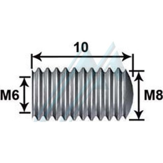 Converter for gas spring M6 female thread to M8 male