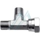 Forged tee male - male - female lateral swivel thread 2" BSP 60°