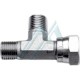 Te forjada macho - macho - hembra lateral giratoria rosca 2" BSP 60°