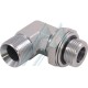 Adaptador de cotovelo forjado 90° ajustável macho 3/8" rosca BSP 60° assento