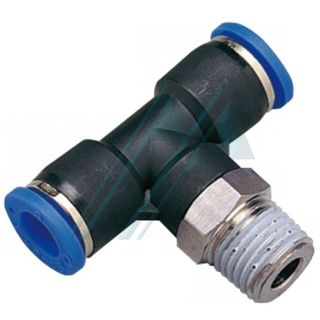 Push-in fitting PT conical thread