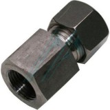 Adaptateur droit DIN 2353 avec filetage femelle 1/2" BSP pour tube extérieur Ø 18 mm série légère
