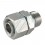 Codolo liscio chiusura tubo Ø 12 mm dado girevole metrico 18X150 a maschio fisso 3/8" BSP serie leggera